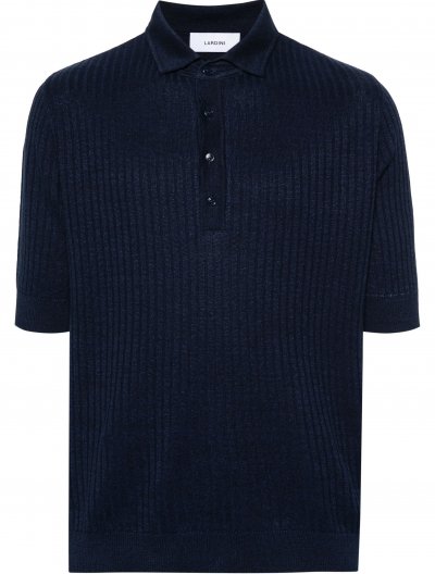 Linen/cotton polo shirt