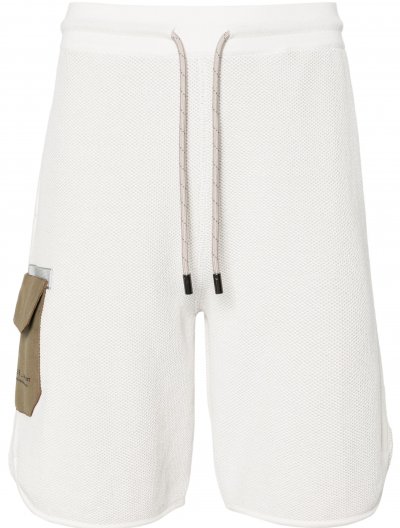 Blended cotton track shorts
